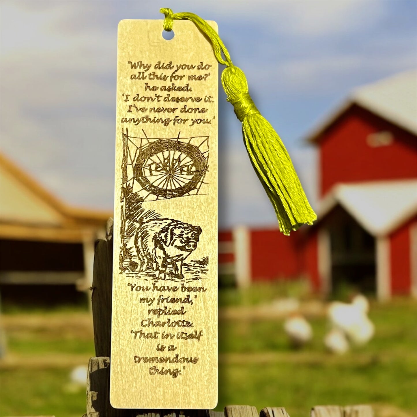 Wooden Bookmarks With Tassels