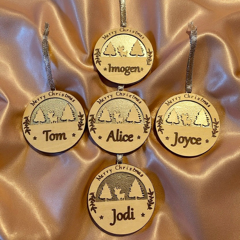 Personalised Christmas Tree Decorations