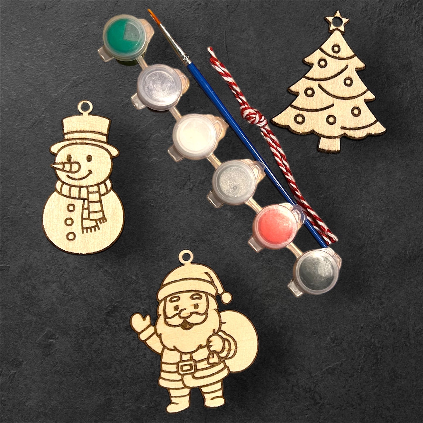 Paint Your Own Christmas Decorations